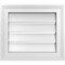 Ekena Millwork Vertical Surface Mount PVC Gable Vent: Functional, w/ 2"W x 1-1/2"P Brickmould Frame, 16"W x 14"H GVPVE16X1402SF - alternate 1